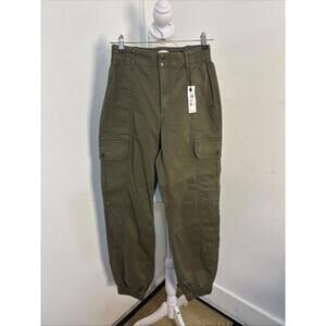 New Garage Olive Green Cargo Joggers XS NWT